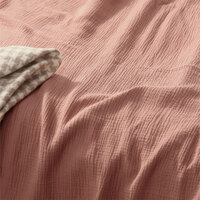 Vintage Design Homewares Hugo Clay Cotton Gauze Quilt Cover Set Queen thumbnail