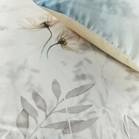 Bedding House Isabelle Light Blue Cotton Sateen Quilt Cover Set Queen thumbnail
