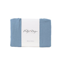 Vintage Design Homewares Denim Blue French Linen Quilt Cover Set King thumbnail