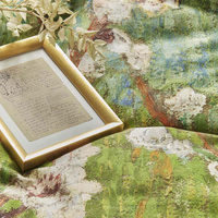 Bedding House Van Gogh Peach Trees Green Cotton Sateen Quilt Cover Set Queen thumbnail