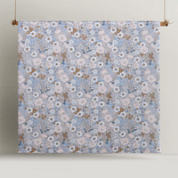 Accessorize Rainbow Garden Blue Washed Cotton Quilt Cover Set King thumbnail