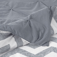 J Elliot Home 6 Pcs Ella Grey Comforter Set Single thumbnail