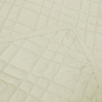 Jane Barrington Morris Light Cream Ultrasonic Embossed Lightly Quilted Reversible Coverlet Set King thumbnail