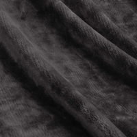 Ardor Lucia Luxury Push Blanket Charcoal Single thumbnail