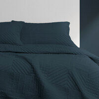 Ardor Finley Navy 3 Pcs Quilted Coverlet Set Queen/King thumbnail