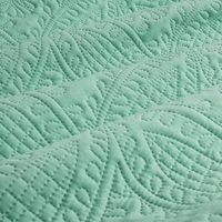 Ardor Chateau Aqua Green Embossed Quilt Cover Set Queen thumbnail