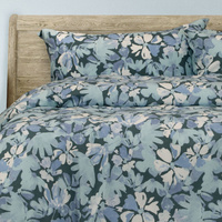 Ardor Eadie Teal Floral Printed Quilt Cover Set King thumbnail