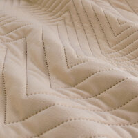 Ardor Hana Champagne Embossed Velvet Quilt Cover Set Queen thumbnail
