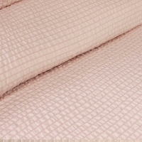 Ardor Ingrid Blush Seersucker Stripe Quilt Cover Set Double thumbnail