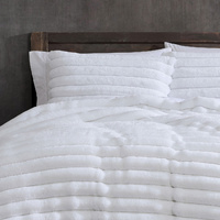 Ardor Jax White Chunky Faux Fur Quilt Cover Set King thumbnail