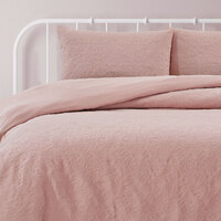 Ardor Lottie Blush Pinsonic Embossed Quilt Cover Set Queen thumbnail