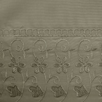 Essentially Home Living Machine Lace Embroidered Sheet Set Single Mocha thumbnail