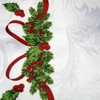 Set of 4 Ornate Christmas Xmas Festival Jacquard Napkins thumbnail