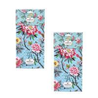 Set of 2 Jardin Peony Cotton Kitchen Tea Towels 50 x 70 cm thumbnail