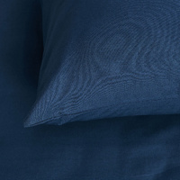 Minikins Junior Cotton Combo Fitted Sheet Set Storm Navy Single thumbnail