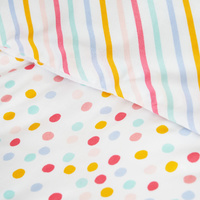 Minikins Multi Colour Spot Reversible Quilt Cover Set Double thumbnail