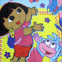 Dora The Explorer Printed Polar Fleece Throw Rug 130 x 160 cm thumbnail