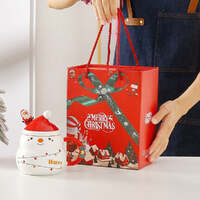 Christmas Cup Gift Box Ceramic Mug Set Mug Gift Set Christmas Coffee Cup(Bell) thumbnail