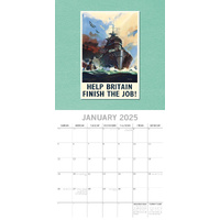 World War Posters - 2025 Square Wall Calendar Arts 16 Months Premium Planner thumbnail