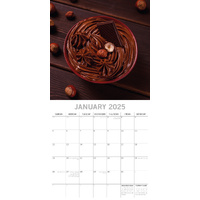 Chocolate 2025 Square Wall Calendar Food 16-Month Christmas Premium Planner Gift thumbnail