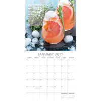Cocktails 2025 Square Wall Calendar Food 16-Month Christmas Premium Planner Gift thumbnail