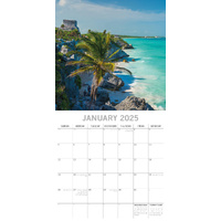 Travel the World 2025 Square Wall Calendar 16 Months New Year Xmas Planner Gift thumbnail