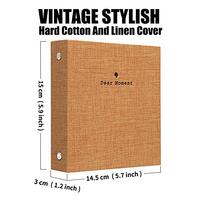 LIFEBEA 100 Pockets Mini Photo Album - Picture Case for Fujifilm Instax Film 7 8 9 11 12 25 40 50 70 90 Instant Camera & Name Card - Khaki thumbnail