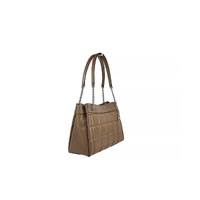 Michael Kors Women's Susan Medium Chain Shoulder Tote Bag Driftwood - One Size thumbnail