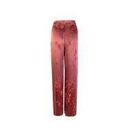 Bordeaux Palazzo Trousers with Front Covered Closure 40 IT Women thumbnail