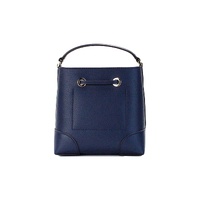 Michael Kors Women's Mercer Small Navy Pebbled Leather Bucket Crossbody Bag Purse - One Size thumbnail