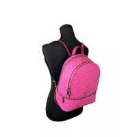 Michael Kors Women's Rhea Medium PVC Backpack Bookbag Dragon Fruit - One Size thumbnail