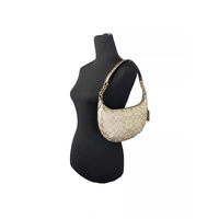 COACH Women's Payton Signature PVC Leather Shoulder Bag Champagne Gold - One Size thumbnail