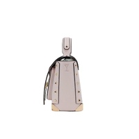 Michael Kors Women's Manhattan Medium Powder Blush Leather Top Handle Satchel Handbag - One Size thumbnail