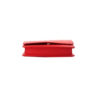 Burberry Women's Hampshire Small Red Embossed Logo Smooth Leather Crossbody Bag - One Size thumbnail