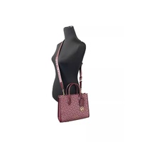 Michael Kors Women's Mirella Small Top Zip Crossbody Tote Bag Oxblood - One Size thumbnail
