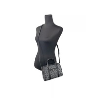 Michael Kors Women's Small Leather Duffle Crossbody Bag Black - One Size thumbnail