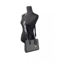 Michael Kors Women's Mirella Small Top Zip Crossbody Tote Bag Black - One Size thumbnail