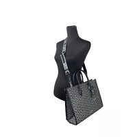 Michael Kors Women's Mirella Medium Top Zip Crossbody Tote Bag Black - One Size thumbnail