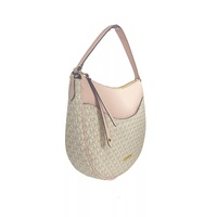 Michael Kors Women's Large Dover Half Moon Crossbody Bag Purse Powder Blush Multi - One Size thumbnail