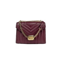 Michael Kors Women's Whitney Medium Chain Shoulder Flap Crossbody Oxblood - One Size thumbnail
