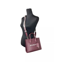 Michael Kors Women's Mirella Small Top Zip Tote Bag Maroon - One Size thumbnail