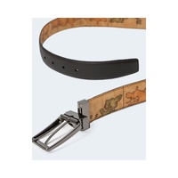 Alviero Martini Prima Classe Men's Brown Leather Belt - 120 cm thumbnail