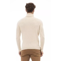 Alpha Studio Men's Beige Alpaca Leather Sweater - 52 IT thumbnail