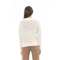 Alpha Studio Women's White Wool Sweater - 42 IT thumbnail