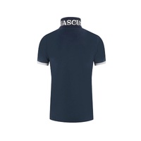 Aquascutum Men's Blue Cotton Polo Shirt - L thumbnail