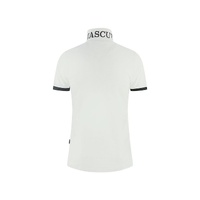 Aquascutum Men's White Cotton Polo Shirt - M thumbnail