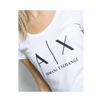 Armani Exchange Women's White Cotton Tops & T-Shirt - XL thumbnail