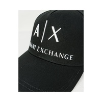 Armani Exchange Men's Black Cotton Hats & Cap - One Size thumbnail
