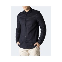 Armani Exchange Men's Blue Linen Shirt - 44 IT thumbnail