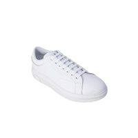 Armani Exchange Men's White Leather Sneaker - 45 EU thumbnail